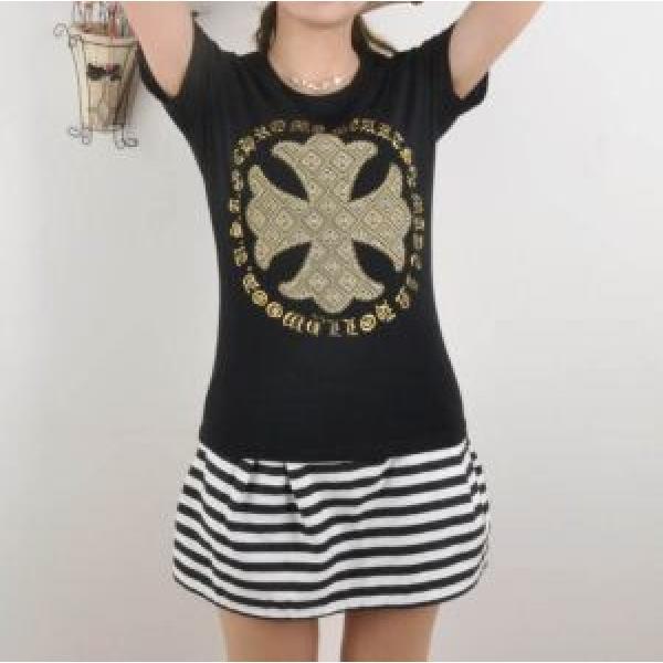 美品！2026春夏新作 CHROME HEARTS クロムハーツ 女性半袖Tシャツ 2色可選 N0851