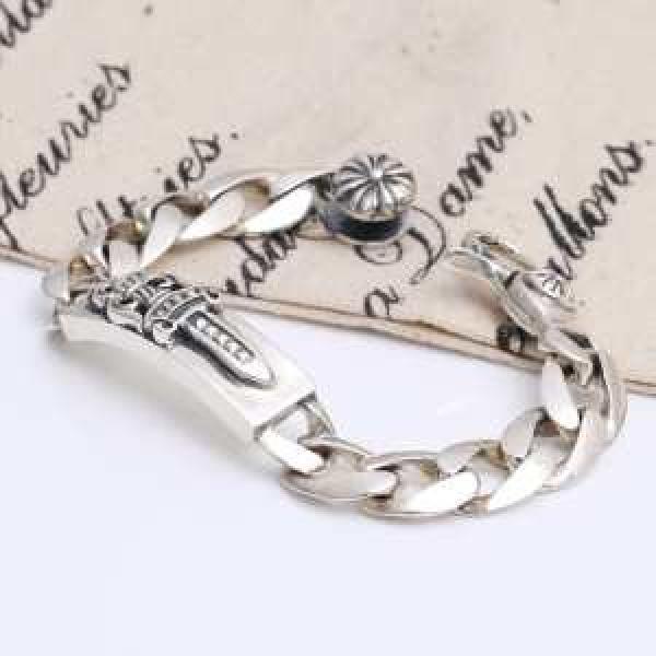 首胸ロゴ 2026春夏 CHROME HEARTS クロムハーツシルバー925 ブレスレット