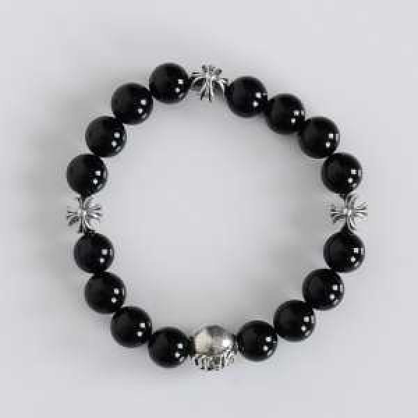 超人気美品2026春夏 CHROME HEARTS クロムハーツシルバー925 ビーズブレスレット天然石