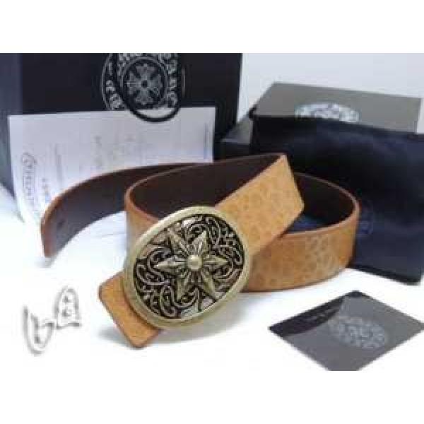 2026 大人気！CHROME HEARTS クロムハーツベルト 本革(牛皮)イエロー 黄色