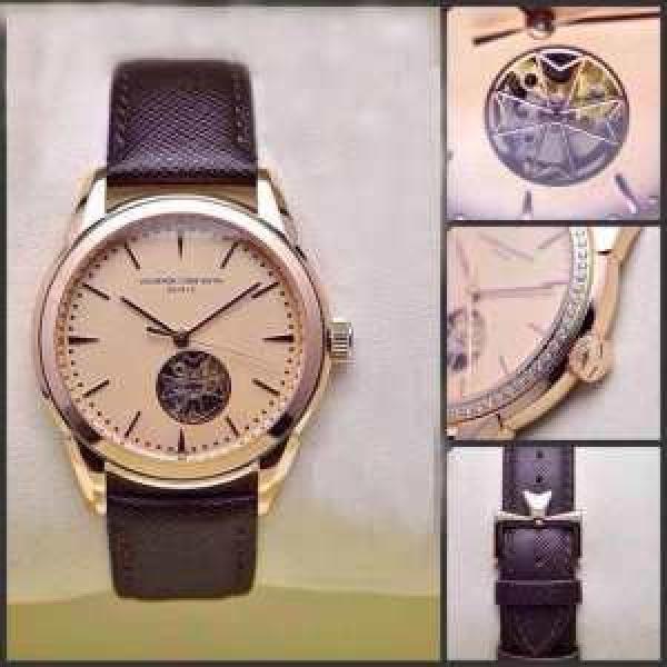 2026秋冬 売れ筋！ Vacheron Constantin バセロン コンスタンチン サファイヤクリスタル風防 機械式ムーブメント90S5 本革ベルト高級腕時計.184.