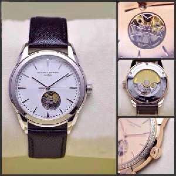 2026秋冬 美品！  Vacheron Constantin バセロン コンスタンチン サファイヤクリスタル風防 機械式ムーブメント90S5 本革ベルト高級腕時計.184.