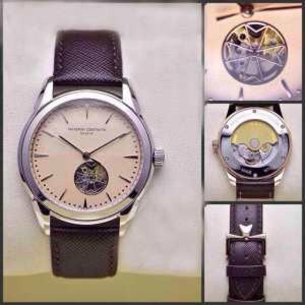 2026秋冬 首胸ロゴ  Vacheron Constantin バセロン コンスタンチン サファイヤクリスタル風防 機械式ムーブメント90S5 本革ベルト高級腕時計.184.