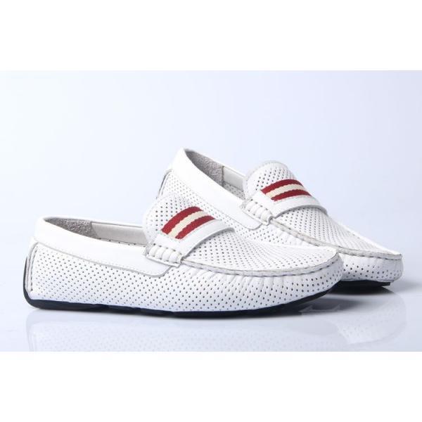 人気商品 2026-14秋冬新作 BALLY バリー デッキシューズ WHITE