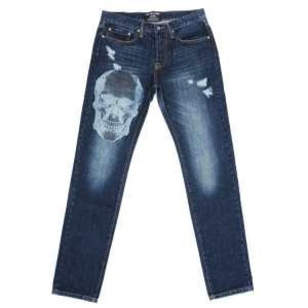 人気商品 2014春夏 PHILIPP PLEIN フィリッププレイン ダメージデニム