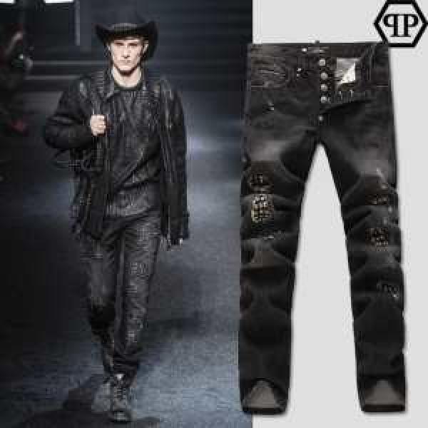 2025春夏 PHILIPP PLEIN フィリッププレイン大人気☆NEW!! ジーンズ  2887A