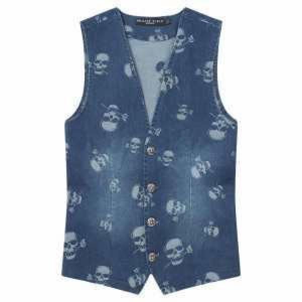 2026春夏 PHILIPP PLEIN フィリッププレイン 格安！ タンクトップ デニムジャケット