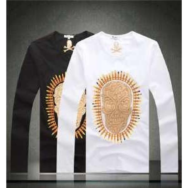 2026秋冬 プレゼントに PHILIPP PLEIN フィリッププレイン 長袖 Tシャツ 2色可選