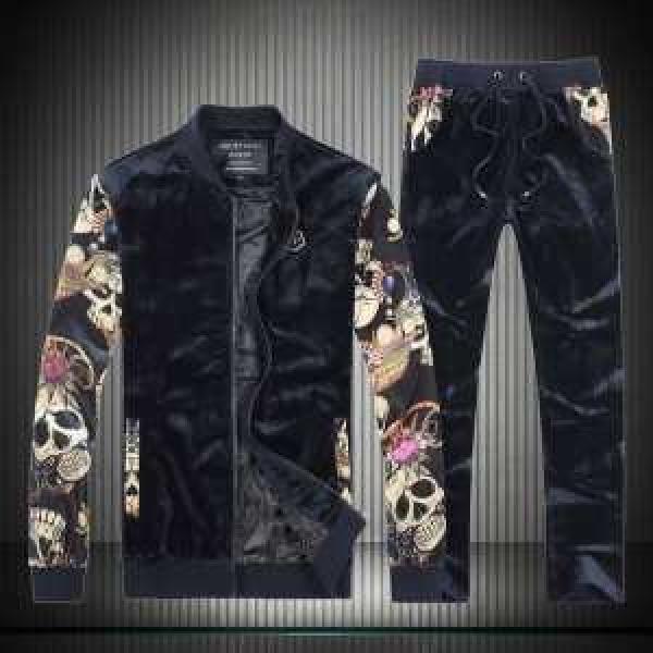 抜群の雰囲気が作れる! PHILIPP PLEIN フィリッププレイン ジャージセット セットアップ上下 真冬でも温かく過ごせる