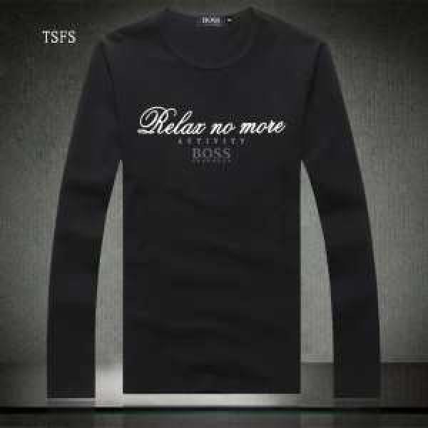 2026秋冬 高級感溢れるデザイン HUGO BOSS ヒューゴボス 長袖 Tシャツ