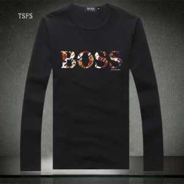 2026秋冬 プレゼントに HUGO BOSS ヒューゴボス 長袖 Tシャツ