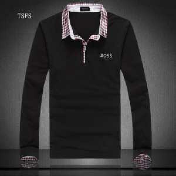 2025秋冬 ◆モデル愛用◆ HUGO BOSS ヒューゴボス 長袖ポロシャツ