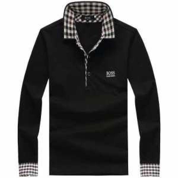 華やかなデザイン 2014秋冬 HUGO BOSS ヒューゴボス 長袖Tシャツ 4色可選