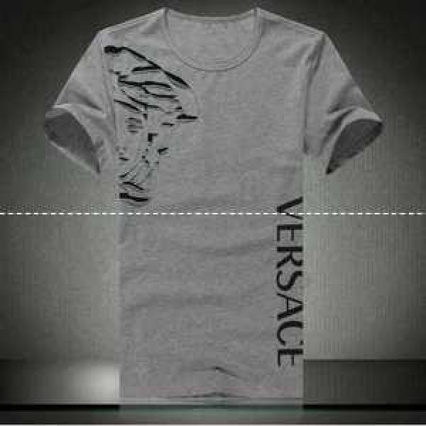 2026春夏 格安！ VERSACE ヴェルサーチ 半袖 Tシャツ グレー