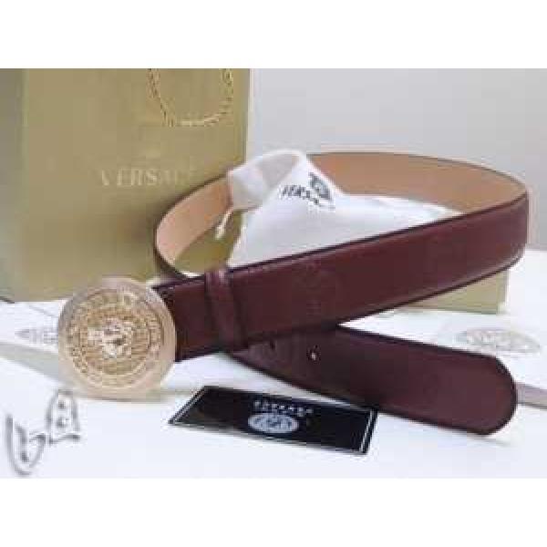 首胸ロゴ 2026春夏 VERSACE ヴェルサーチ 本革（牛皮）ベルト最高ランク
