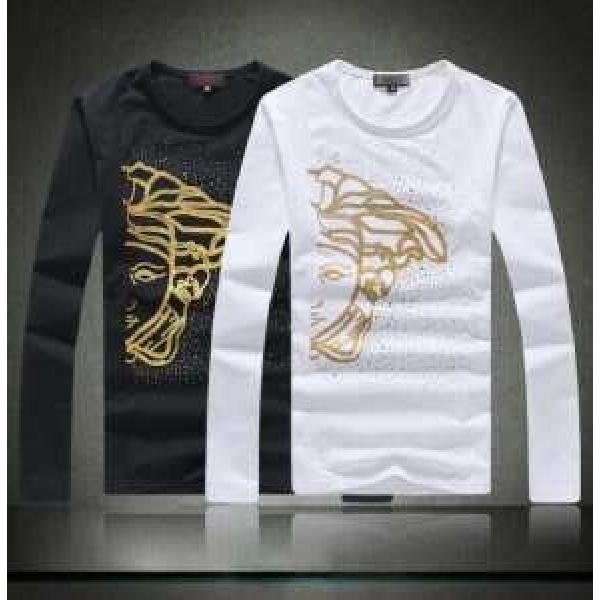2026秋冬 一味違うケーブル編みが魅力満点 VERSACE ヴェルサーチ 長袖Tシャツ 2色可選