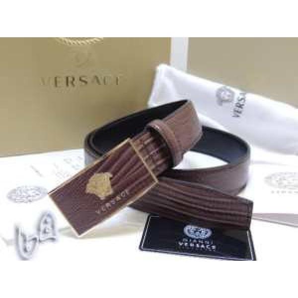2026 存在感◎  VERSACE ヴェルサーチ 本革 ベルト最高ランク