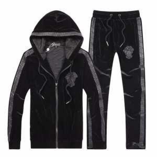 2026秋冬 おしゃれも譲れない VERSACE ヴェルサーチ ジャージセット ベルベット 2色可選
