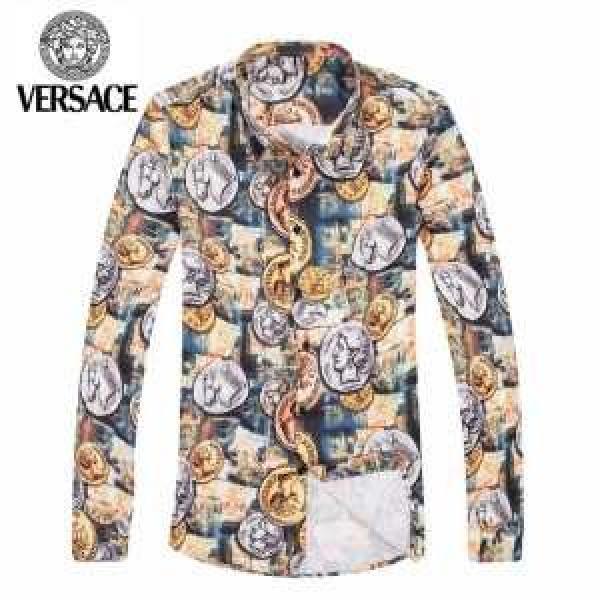 超人気美品◆ 2025秋冬VERSACE ヴェルサーチ 長袖シャツ