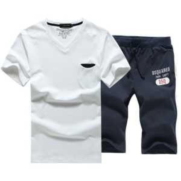 2014春夏 SALE!今季 ディースクエアード 半袖 Tシャツセットアップ上下