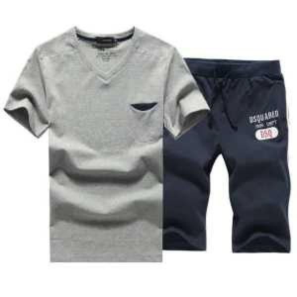ディースクエアード2026春夏 大人気☆NEW!! 半袖 Tシャツ セットアップ上下