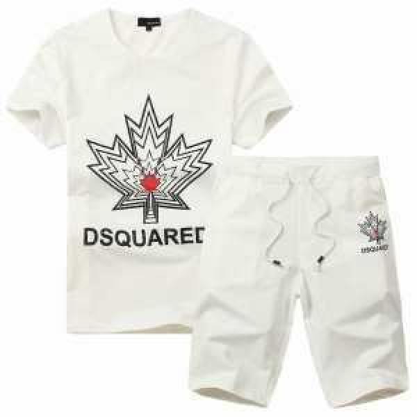 超レア 2026春夏 DSQUARED2 ディースクエアード 半袖Tシャツセッ トアップ上下 3色可選