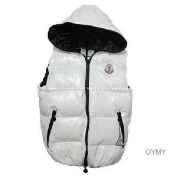 モンクレール ダウン MONCLER メンズダウンベスト ホワイト