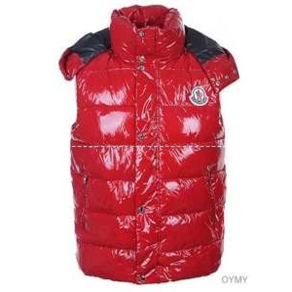 モンクレール ダウン MONCLER メンズダウンベスト 赤