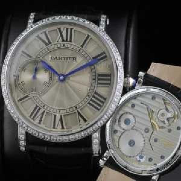 大人気  半自動卷  CARTIER カルティエ 男性用腕時計 日本製クオーツ 2針  44mm  メンズ腕時計.199.
