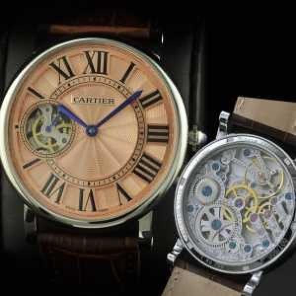 男性用腕時計 半自動卷  CARTIER カルティエ 日本製クオーツ 2針  44mm  メンズ腕時計.199.