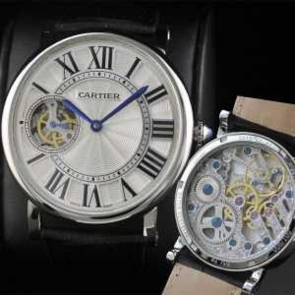 日本製クオーツ 2針新入荷 半自動卷  CARTIER カルティエ 男性用腕時計   44mm  メンズ腕時計.199.