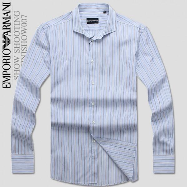新作セール ARMANI アルマーニ 長袖シャツ WHITE