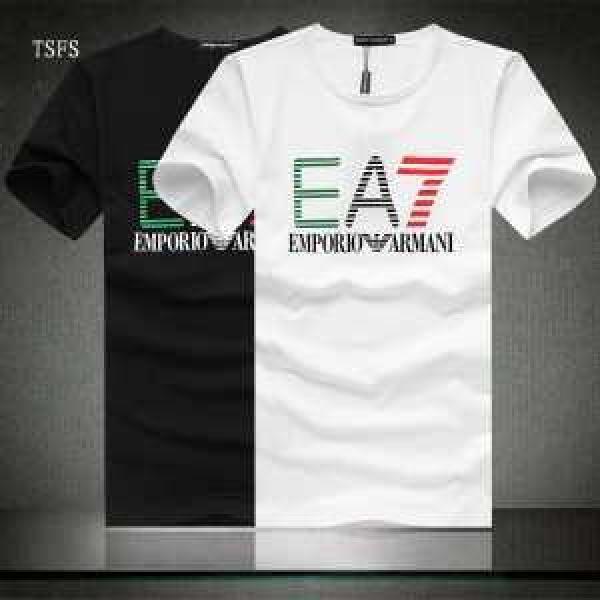 SALE開催 2026春夏 ARMANI アルマーニ半袖Tシャ 2色可選