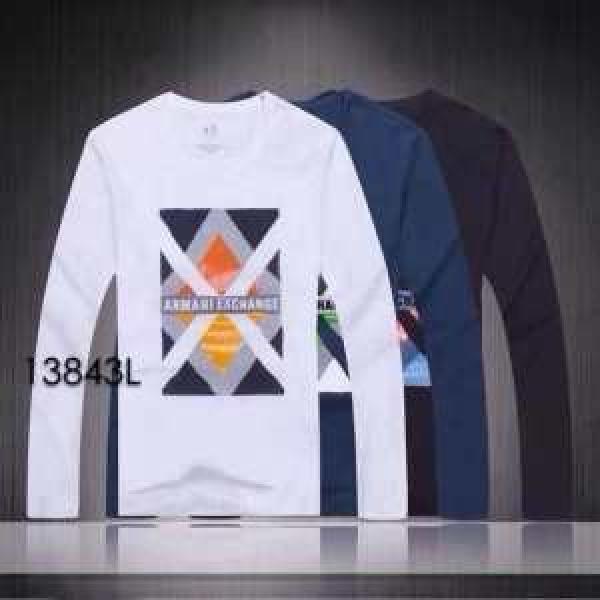 2026秋冬  ARMANI アルマーニ 上質 長袖 Tシャツ 3色可選
