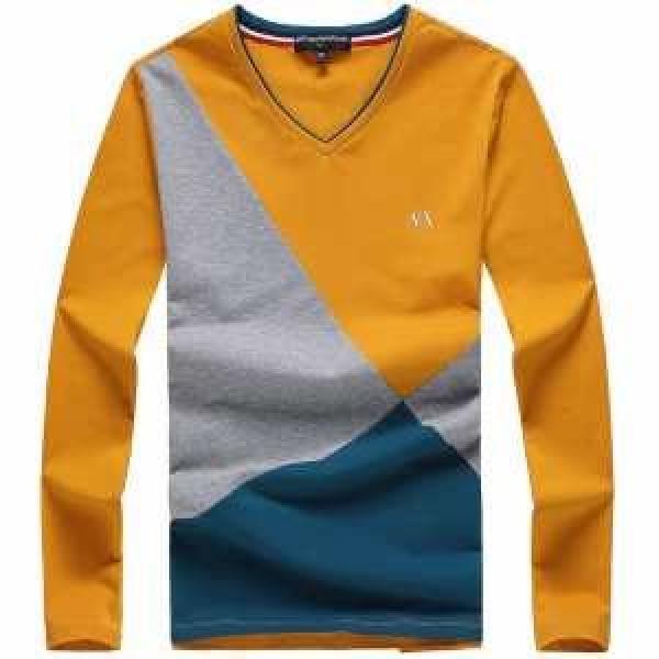 2026秋冬 ARMANI アルマーニ 存在感◎ Vネック 長袖 Tシャツ 3色可選