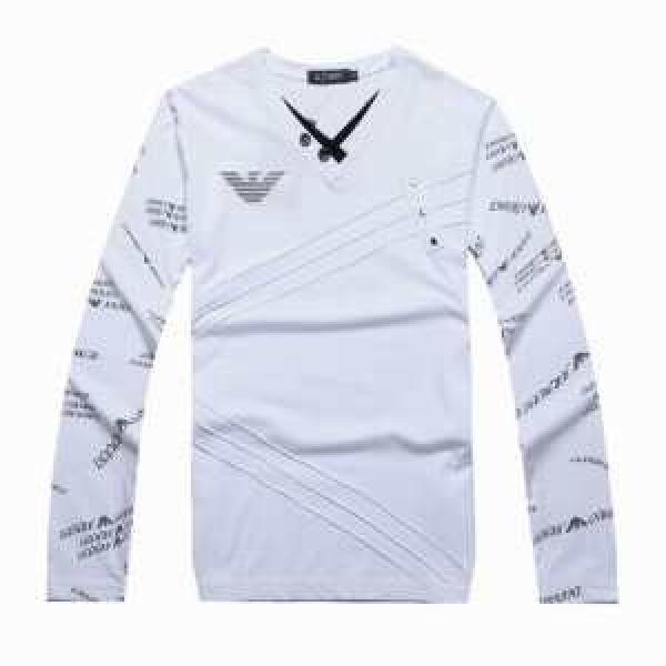 2026秋冬 SALE開催 ARMANI アルマーニ  Vネック 長袖 Tシャツ