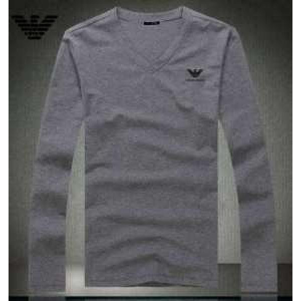 2026秋冬 超人気美品◆ ARMANI アルマーニ Vネック 長袖 Tシャツ 3色可選