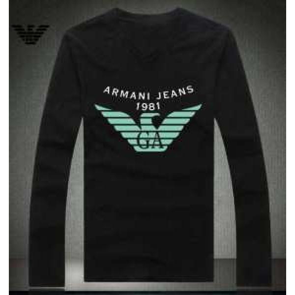 2026秋冬 高級感演出 ARMANI アルマーニ Vネック 長袖 Tシャツ 3色可選