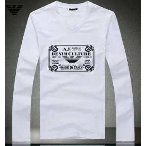 2026秋冬 希少 ARMANI アルマーニ Vネック 長袖 Tシャツ 3色可選