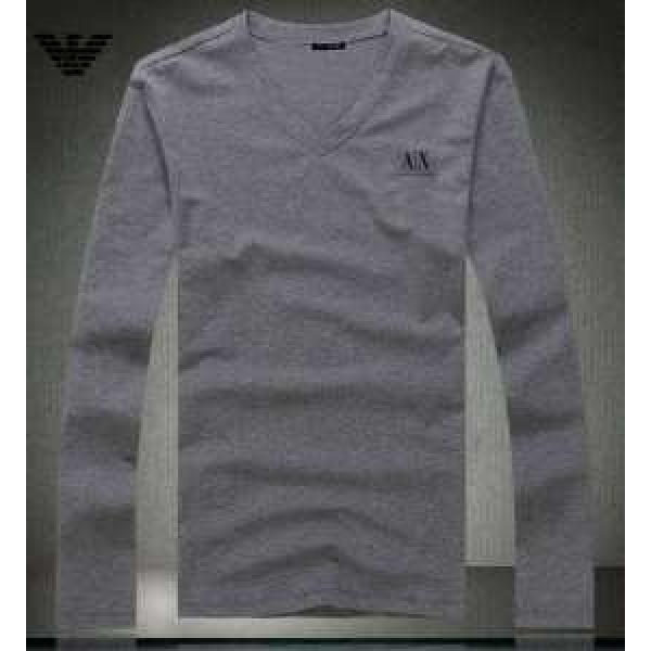 2026秋冬 SALE!今季 ARMANI アルマーニ Vネック 長袖 Tシャツ 2色可選
