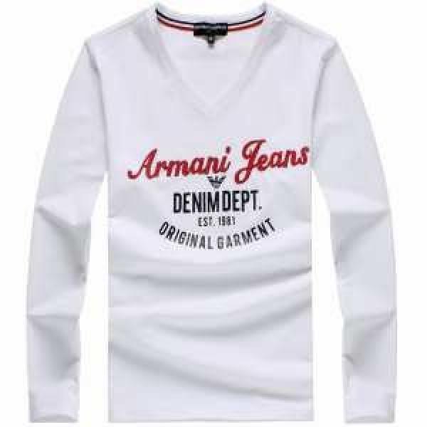 2026秋冬 SALE開催 ARMANI アルマーニ Vネック 長袖 Tシャツ