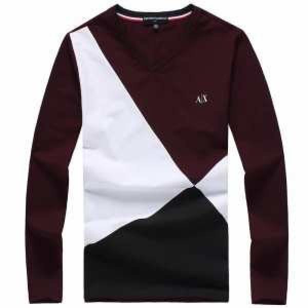 2026秋冬 美品！  ARMANI アルマーニ Vネック 長袖 Tシャツ