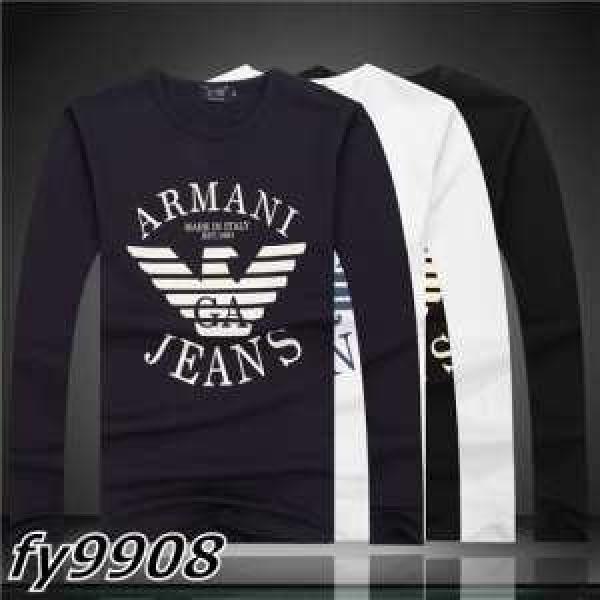 2026秋冬 一味違うケーブル編みが魅力満点 ！ARMANI アルマーニ 長袖Tシャツ 3色可選