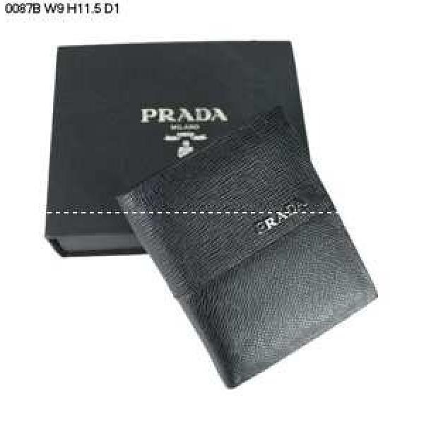最高ランクPRADA プラダ二つ折り小銭入れ 長財布.158.