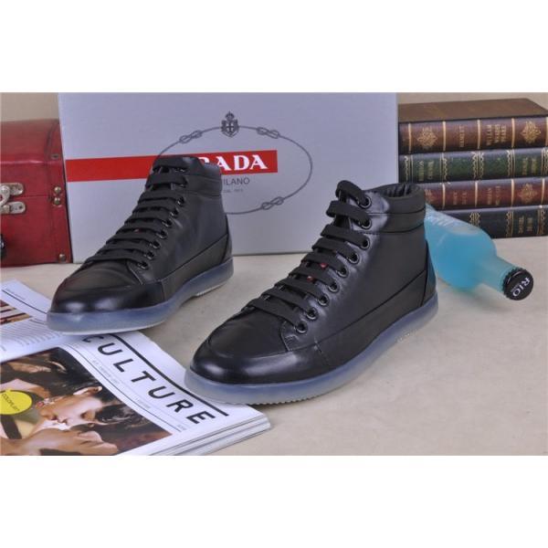 特選新作 2025-14秋冬 PRADA プラダ ショートブーツ 靴 ブラック
