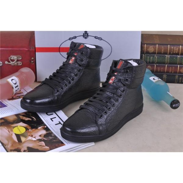 超人気美品 2026-14秋冬 PRADA プラダ ショートブーツ 靴 BLACK