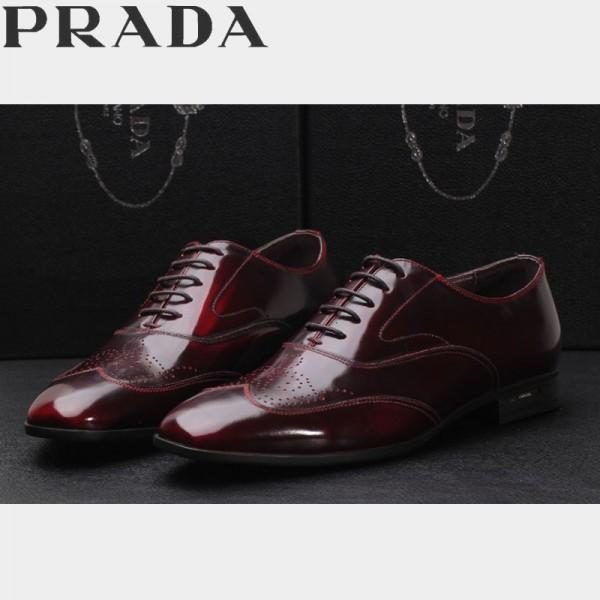 人気が爆発 2026-14秋冬新作 PRADA プラダ レザーシューズ靴 2色可選
