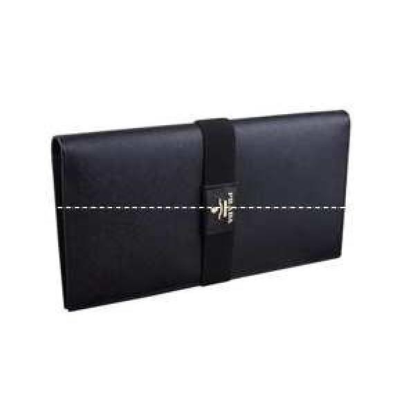 最安値プラダ【PRADA】ブラック長財布　カード入れ17ヶ所あり 並行輸入品 1M1302.105.