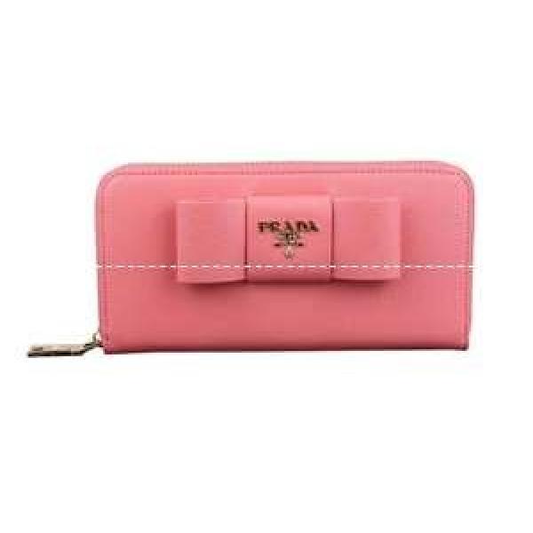 超可愛いプラダ【PRADA】リボンファスナー付長財布 並行輸入品 P-05.105.