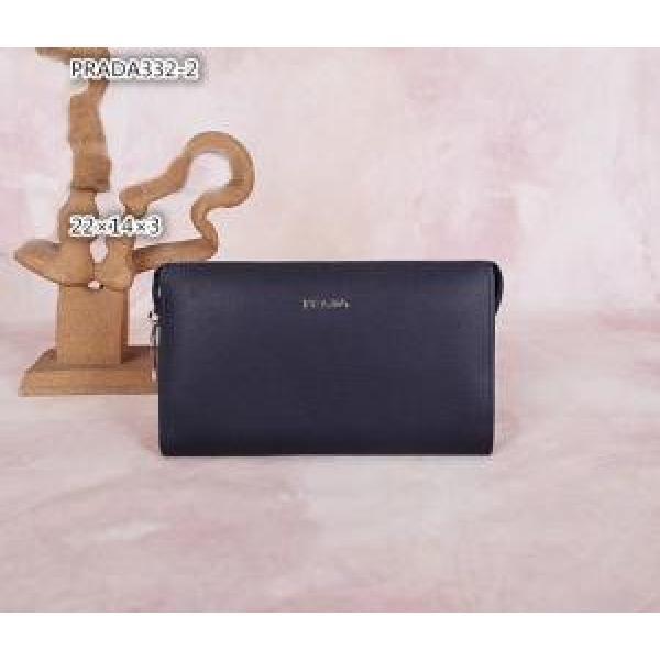 PRADA プラダ 売れ筋のいい 2026 ファスナー開閉 財布メンズ 332-2.158.